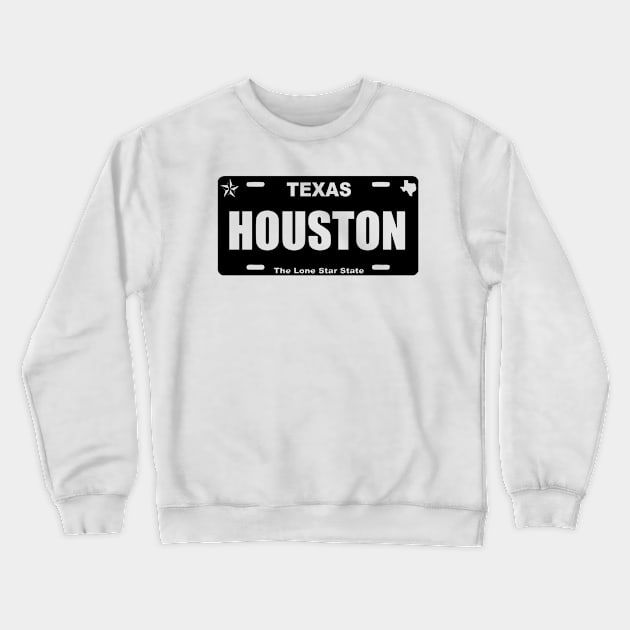 texas license plate Crewneck Sweatshirt by Vortex.Merch